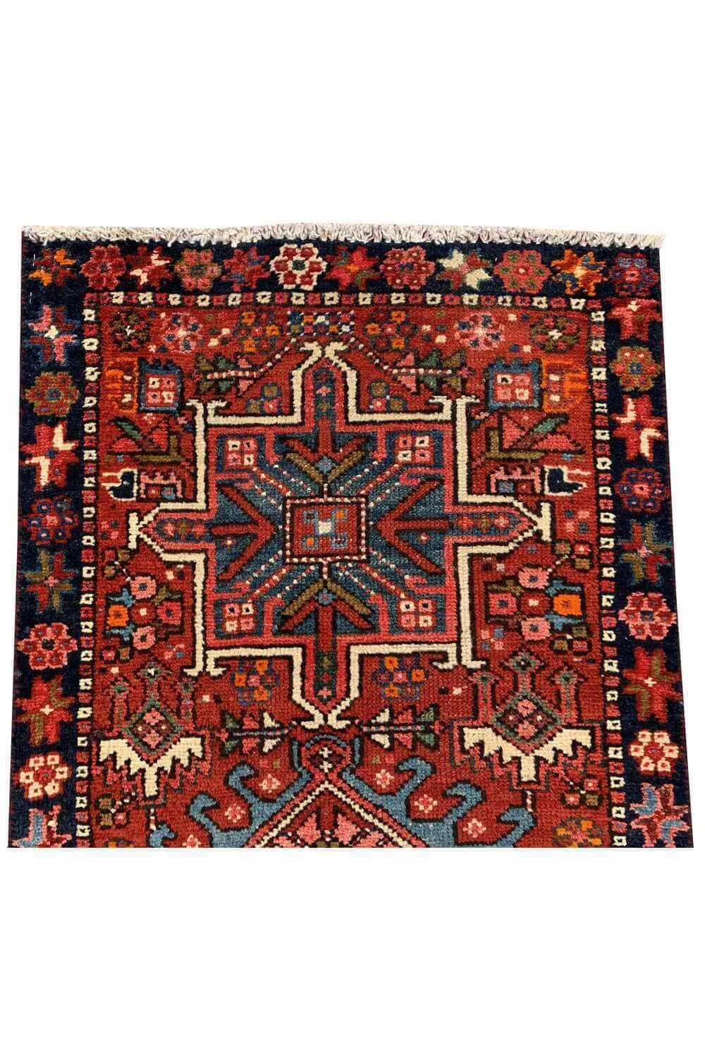 Amazing Hand Knotted Vintage Hamidoun Wool Area Runner Rug 5.10 x 1.10 Ft