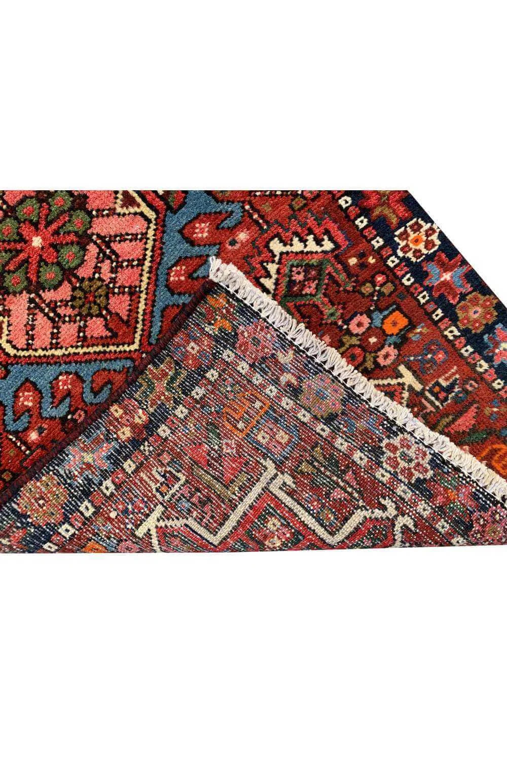 Amazing Hand Knotted Vintage Hamidoun Wool Area Runner Rug 5.10 x 1.10 Ft