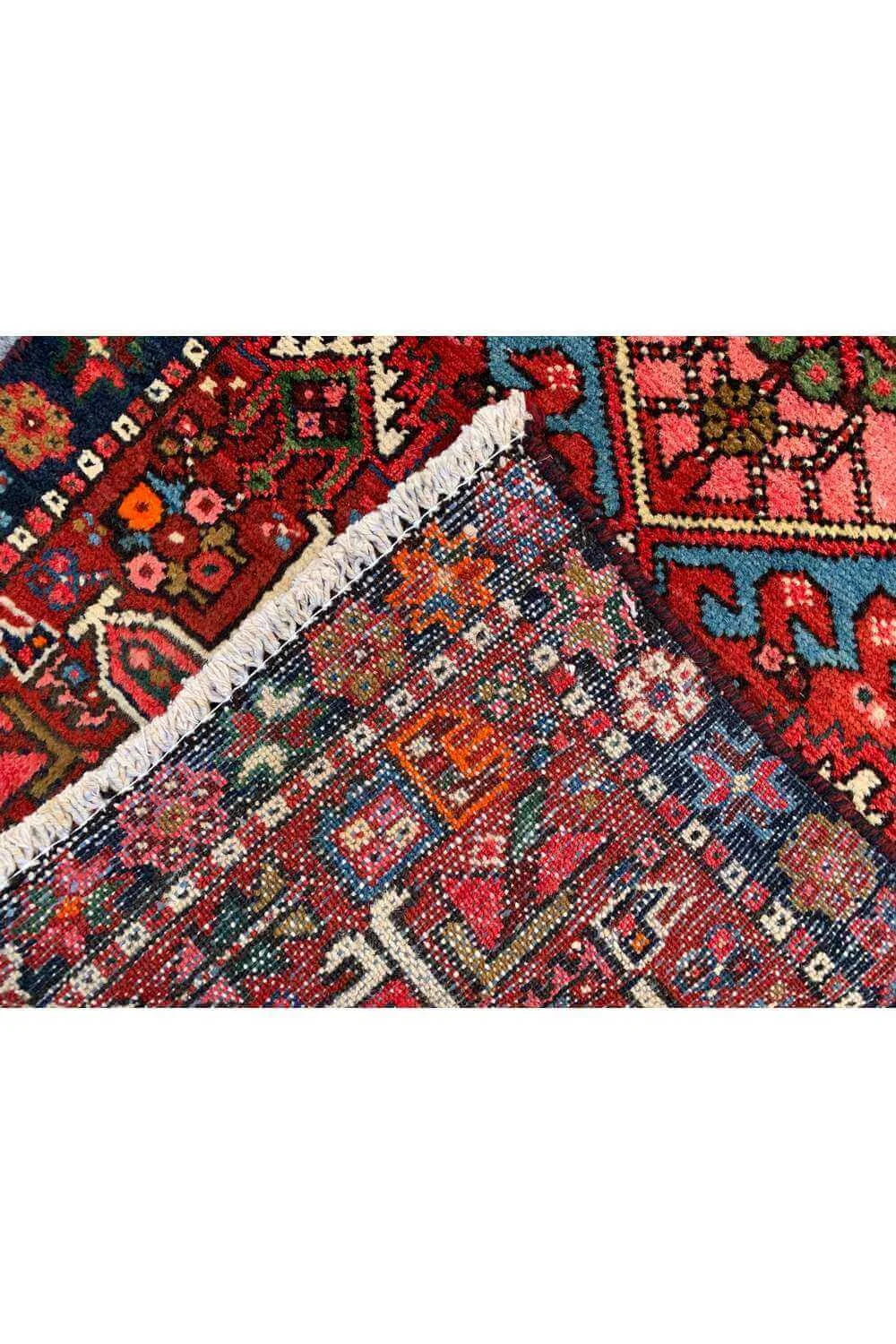 Amazing Hand Knotted Vintage Hamidoun Wool Area Runner Rug 5.10 x 1.10 Ft