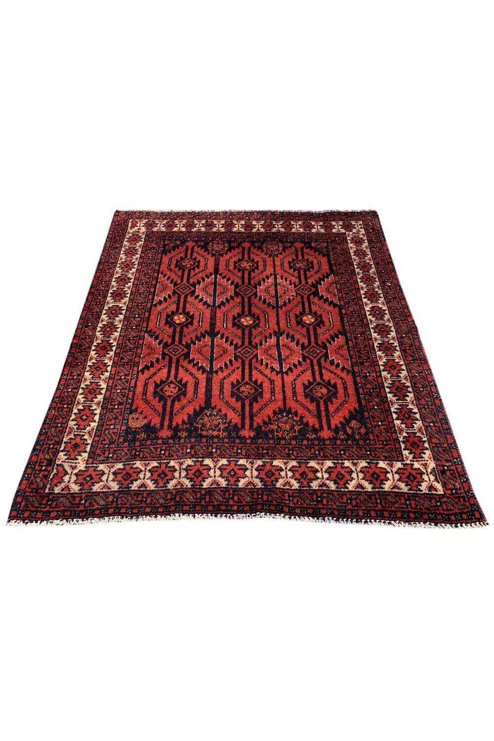 Amazing Hand Knotted Vintage Qaisery Wool Area Rug 2.8 x 2.5 Ft