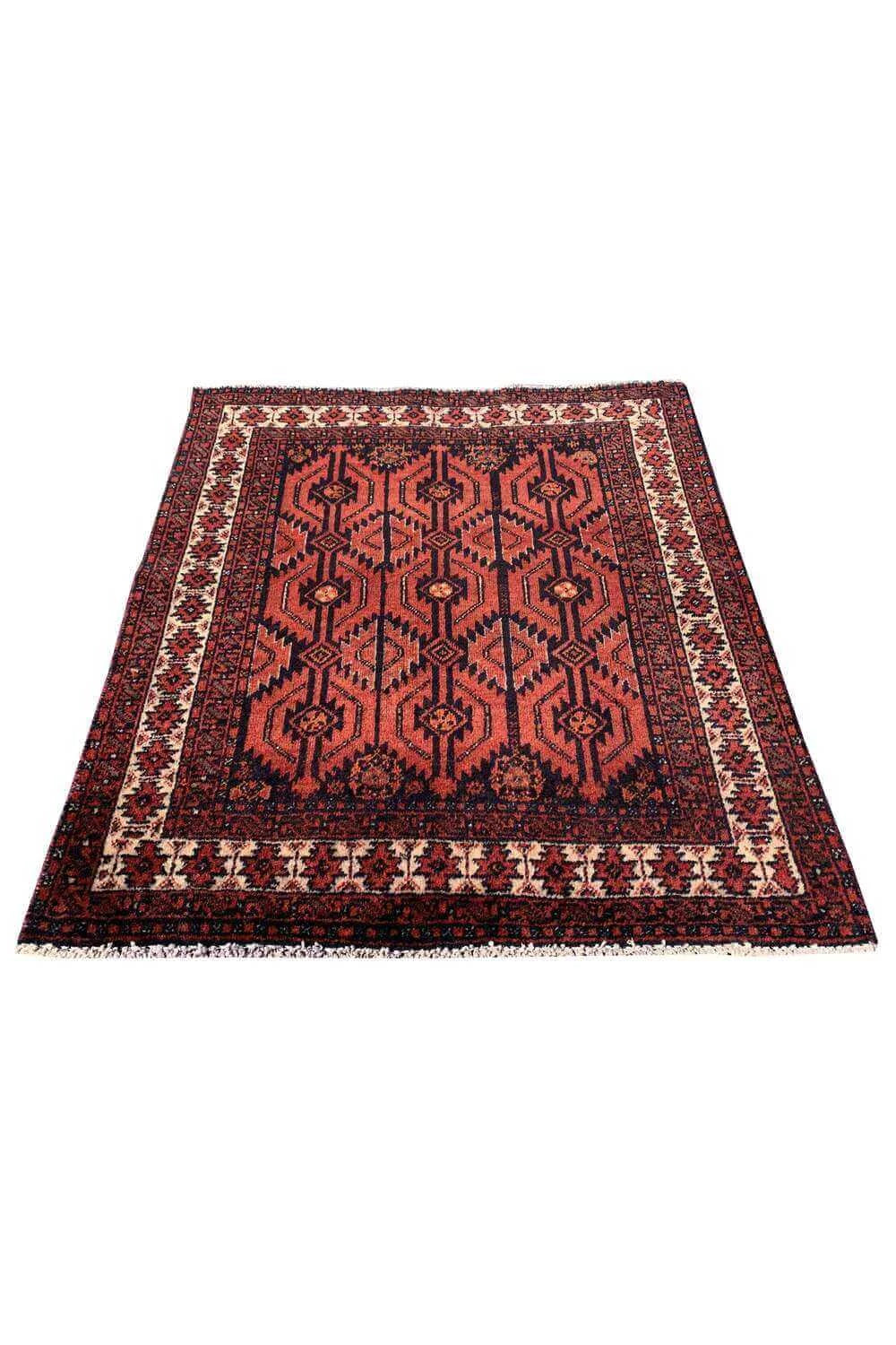 Amazing Hand Knotted Vintage Qaisery Wool Area Rug 2.8 x 2.5 Ft