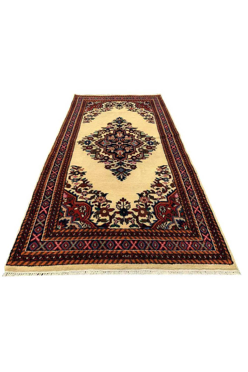 Amazing Hand Knotted Vintage Baghtiyaar Wool Area Rug 6.1 x 3.0 Ft