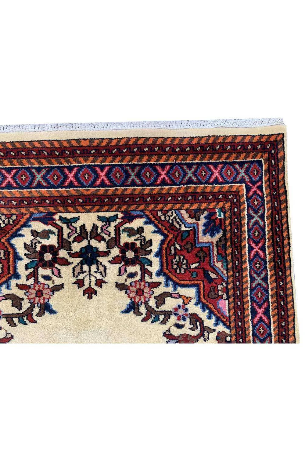 Amazing Hand Knotted Vintage Baghtiyaar Wool Area Rug 6.1 x 3.0 Ft
