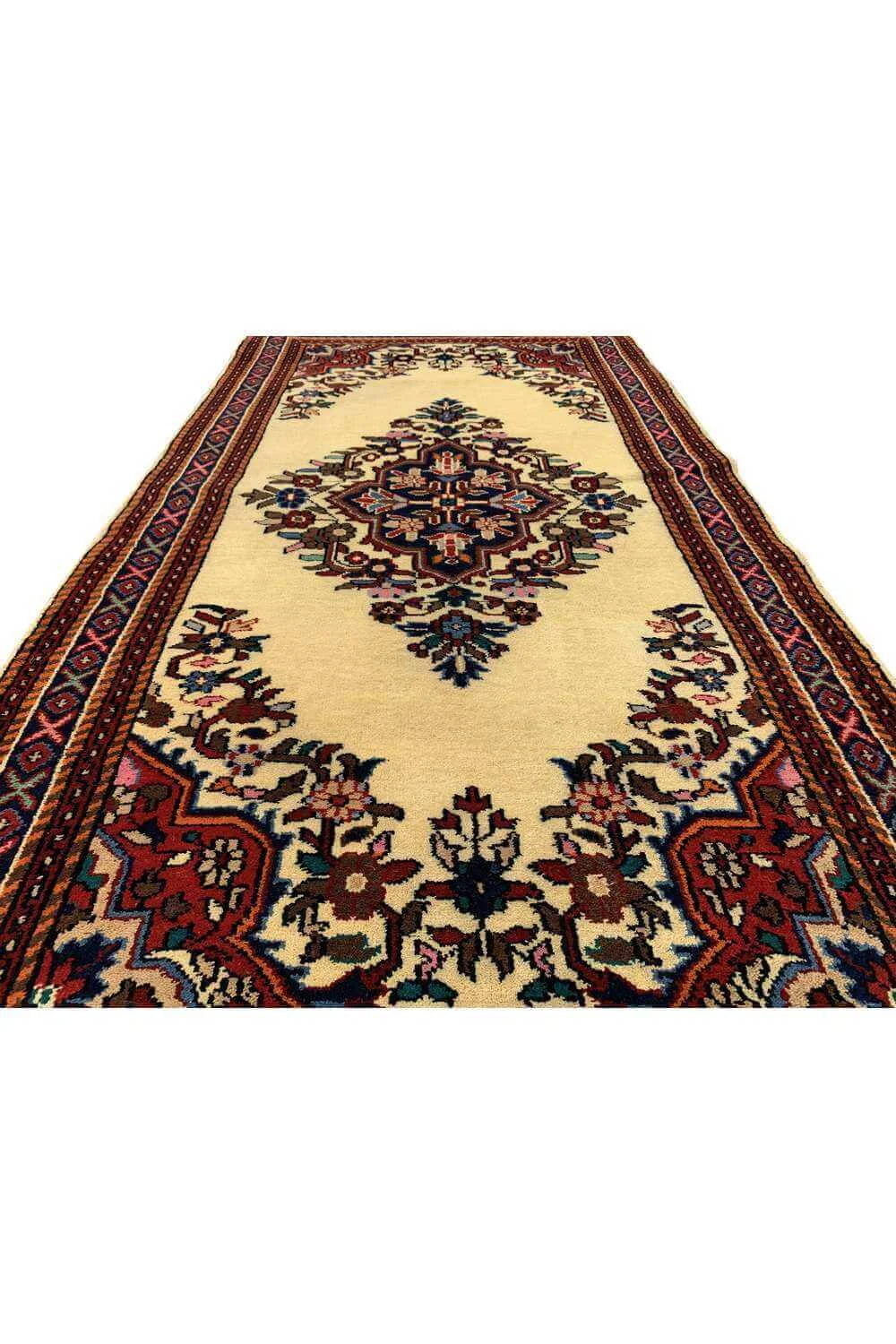 Amazing Hand Knotted Vintage Baghtiyaar Wool Area Rug 6.1 x 3.0 Ft