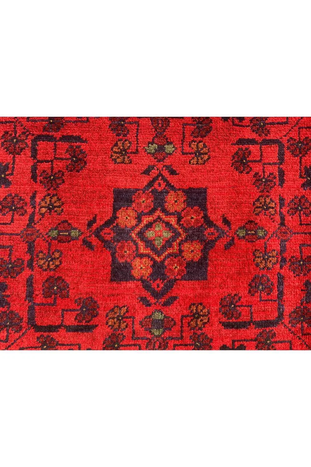 Amazing Hand Knotted Afghan Khal Muhammadi Wool Area Rug 6.7 x 4.11 Ft