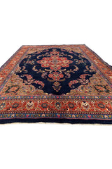 Amazing Hand Knotted Vintage Qashoun Pictorial Wool Area Rug 10.1 x 8.0 Ft