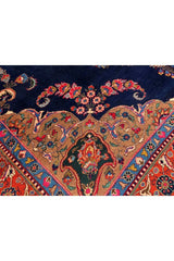 Amazing Hand Knotted Vintage Qashoun Pictorial Wool Area Rug 10.1 x 8.0 Ft