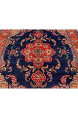 Amazing Hand Knotted Vintage Qashoun Pictorial Wool Area Rug 10.1 x 8.0 Ft