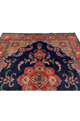 Amazing Hand Knotted Vintage Qashoun Pictorial Wool Area Rug 10.1 x 8.0 Ft