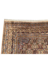 Amazing Hand Knotted Vintage Tribal Bijour Wool Area Rug 11.5 x 8.1 Ft