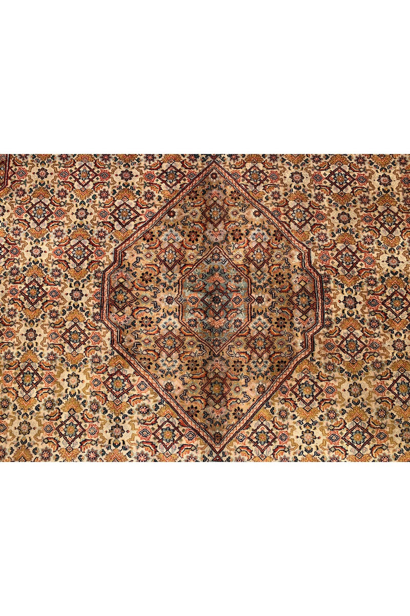 Amazing Hand Knotted Vintage Tribal Bijour Wool Area Rug 11.5 x 8.1 Ft