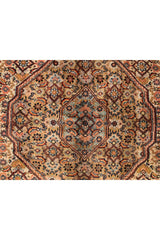 Amazing Hand Knotted Vintage Tribal Bijour Wool Area Rug 11.5 x 8.1 Ft
