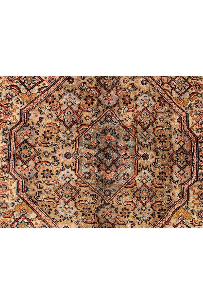 Amazing Hand Knotted Vintage Tribal Bijour Wool Area Rug 11.5 x 8.1 Ft