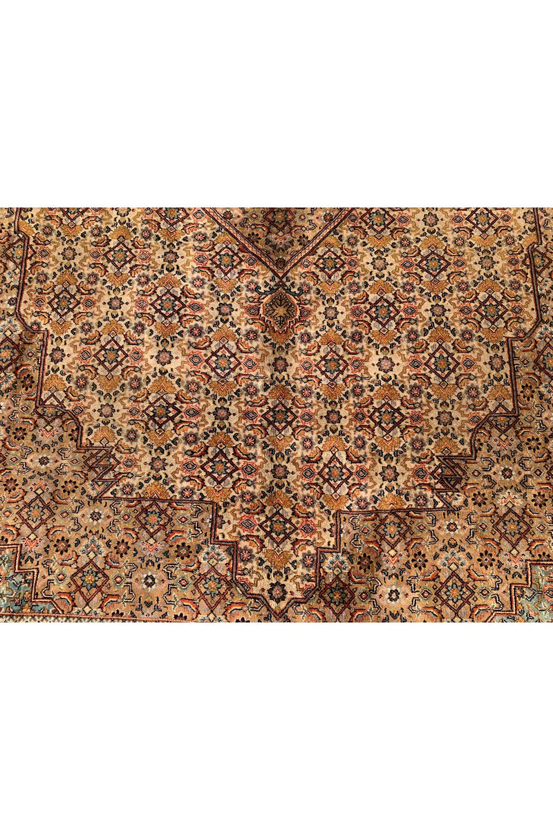 Amazing Hand Knotted Vintage Tribal Bijour Wool Area Rug 11.5 x 8.1 Ft