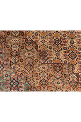 Amazing Hand Knotted Vintage Tribal Bijour Wool Area Rug 11.5 x 8.1 Ft