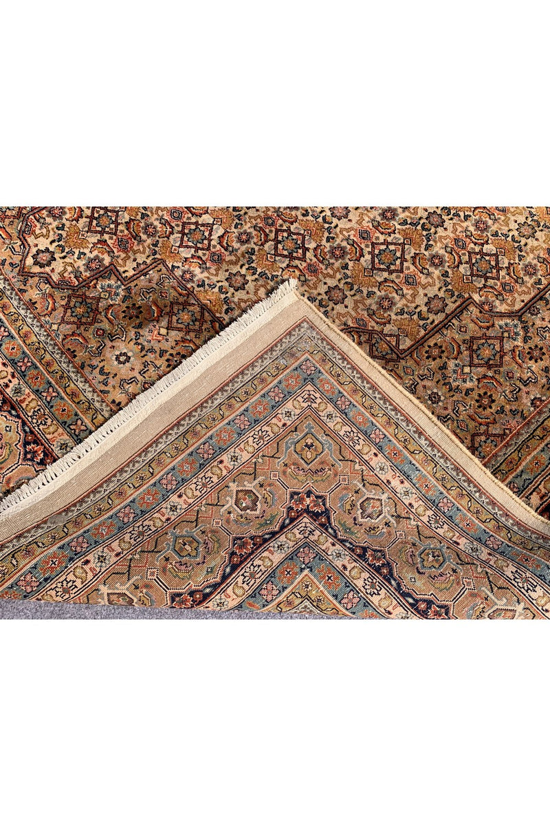 Amazing Hand Knotted Vintage Tribal Bijour Wool Area Rug 11.5 x 8.1 Ft
