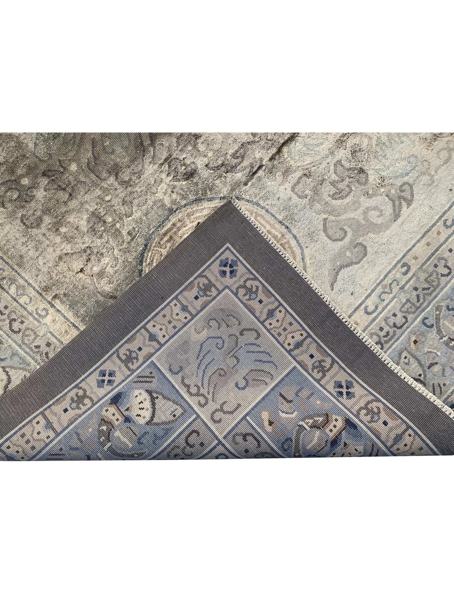 Amazing Hand Knotted Sino momlook Silk Area Rug 9.11 x 8.1 Ft