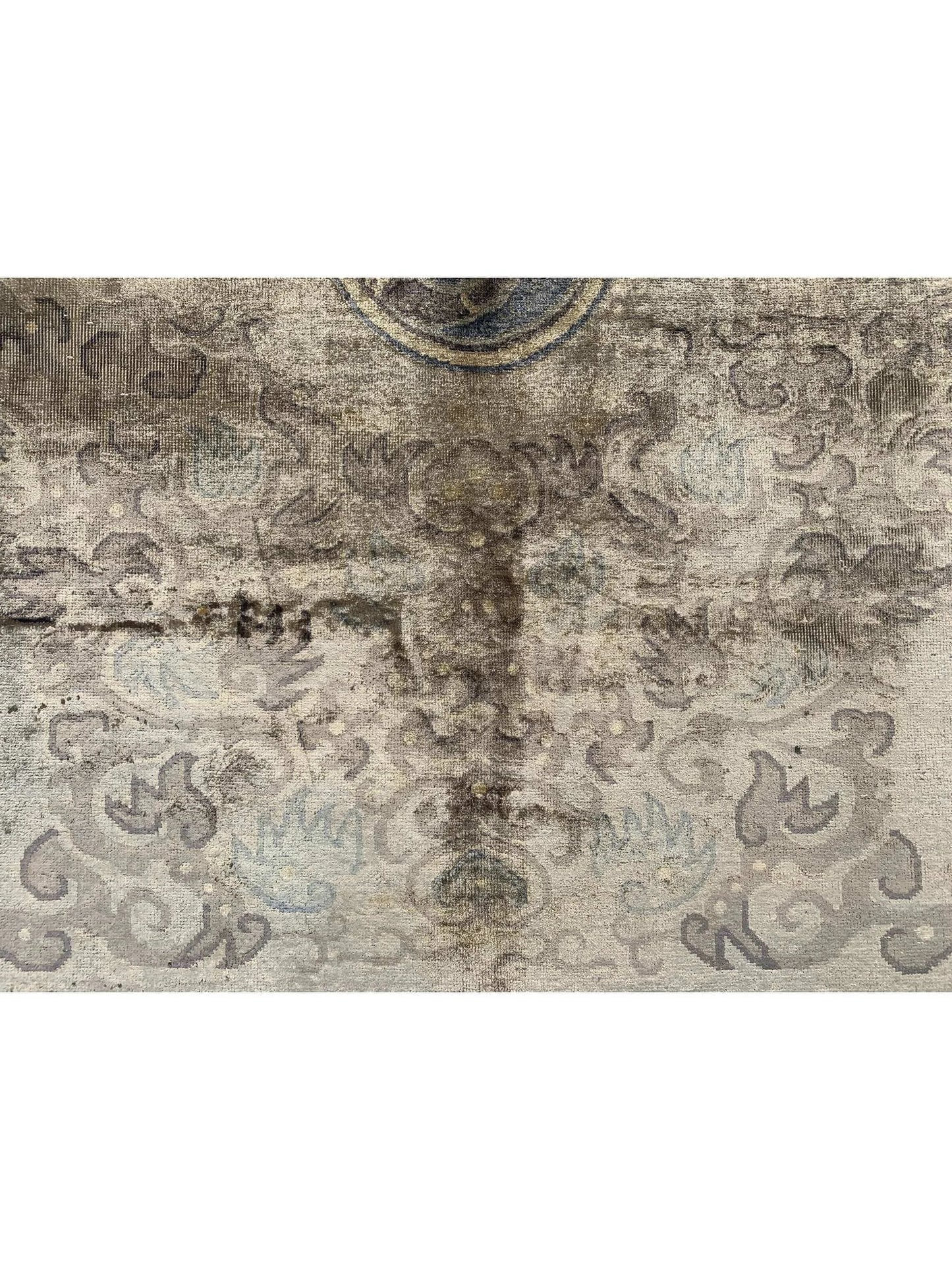 Amazing Hand Knotted Sino momlook Silk Area Rug 9.11 x 8.1 Ft