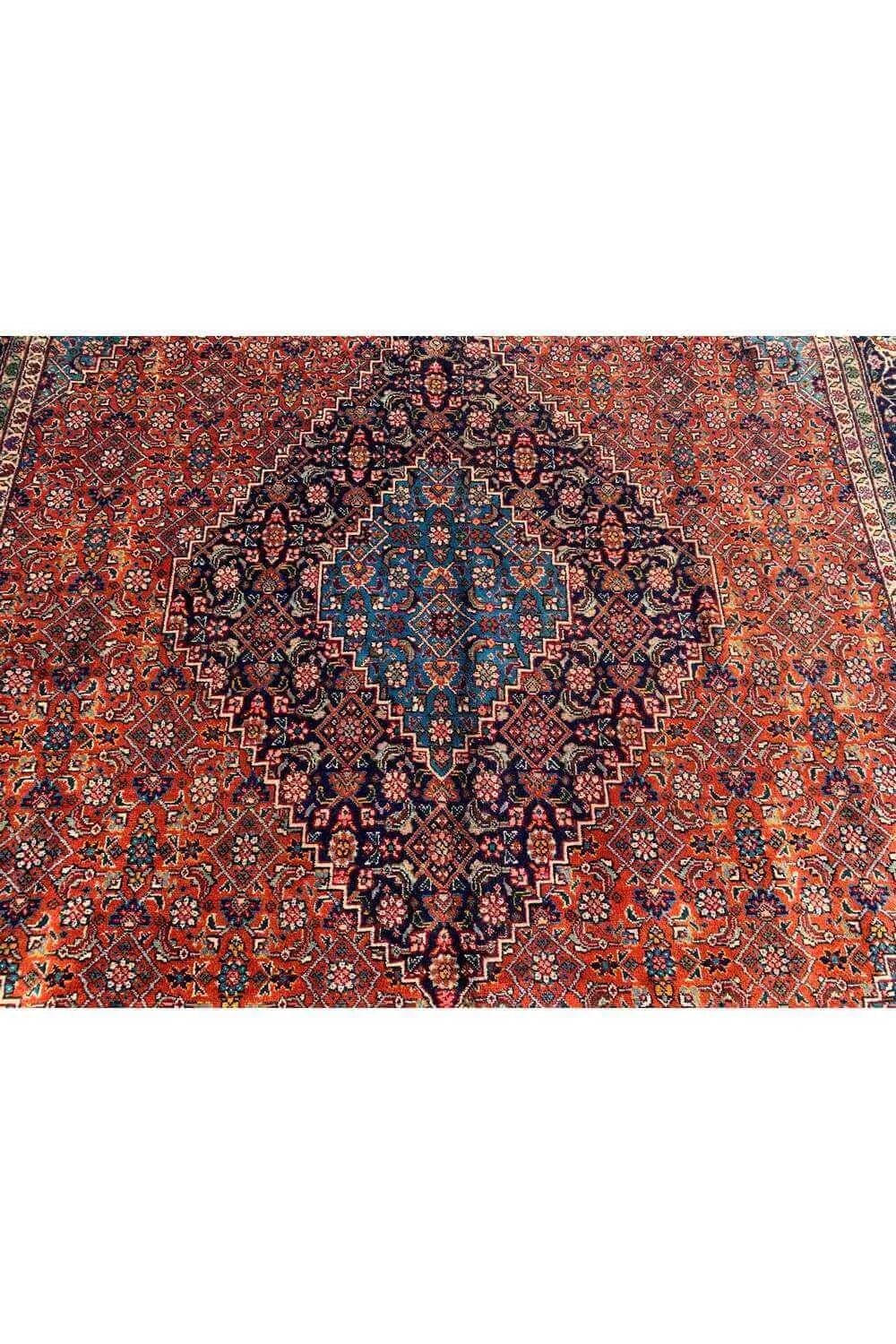 Amazing Hand Knotted Vintage Bijour Wool Area Rug 11.6 x 8.1 Ft