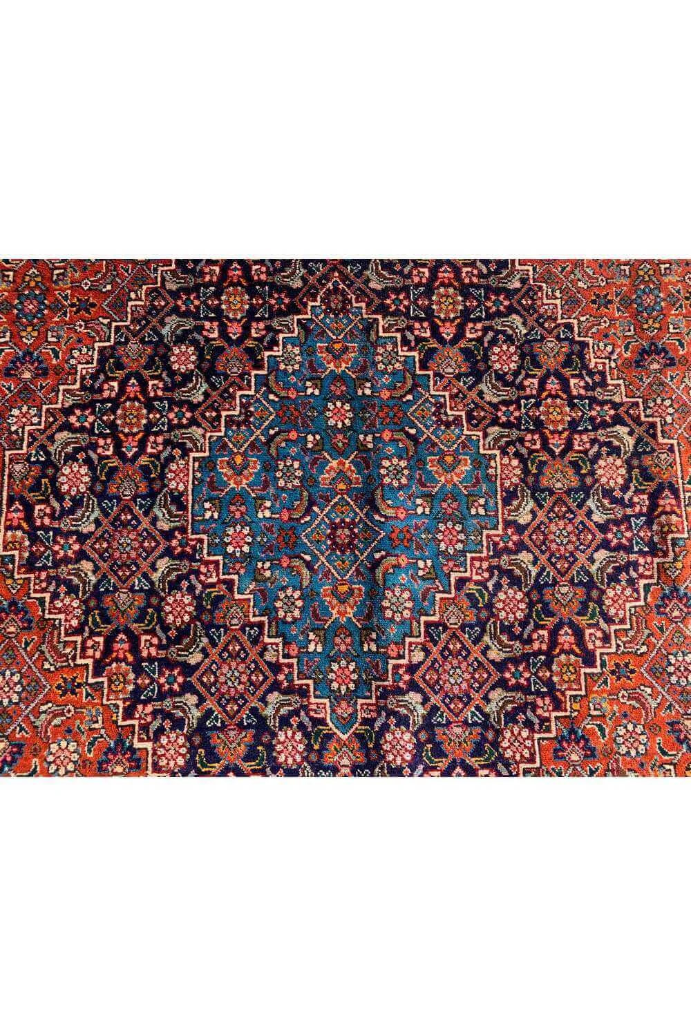 Amazing Hand Knotted Vintage Bijour Wool Area Rug 11.6 x 8.1 Ft