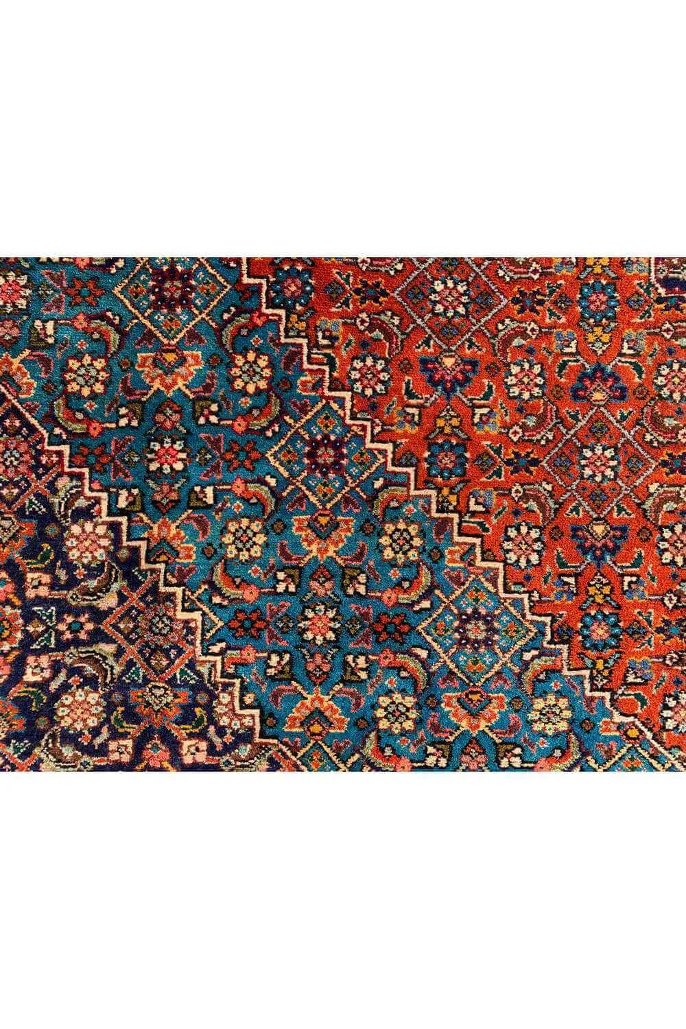 Amazing Hand Knotted Vintage Bijour Wool Area Rug 11.6 x 8.1 Ft
