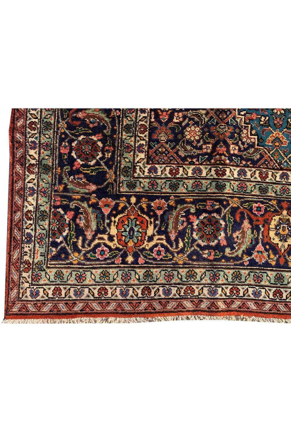 Amazing Hand Knotted Vintage Bijour Wool Area Rug 11.6 x 8.1 Ft