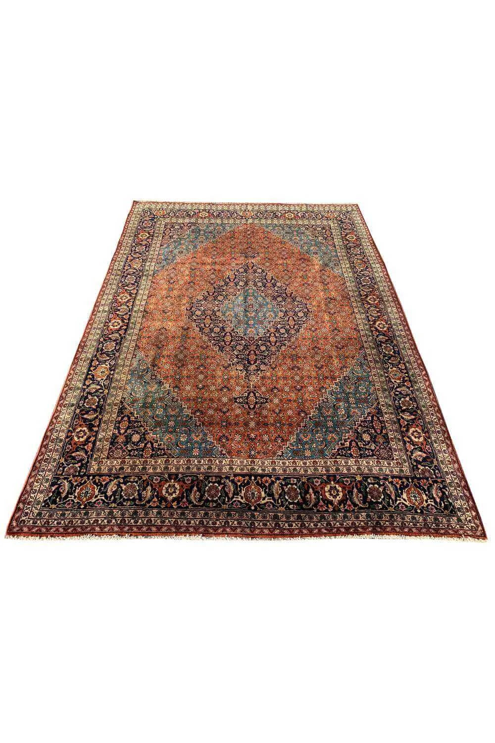 Amazing Hand Knotted Vintage Bijour Wool Area Rug 11.6 x 8.1 Ft