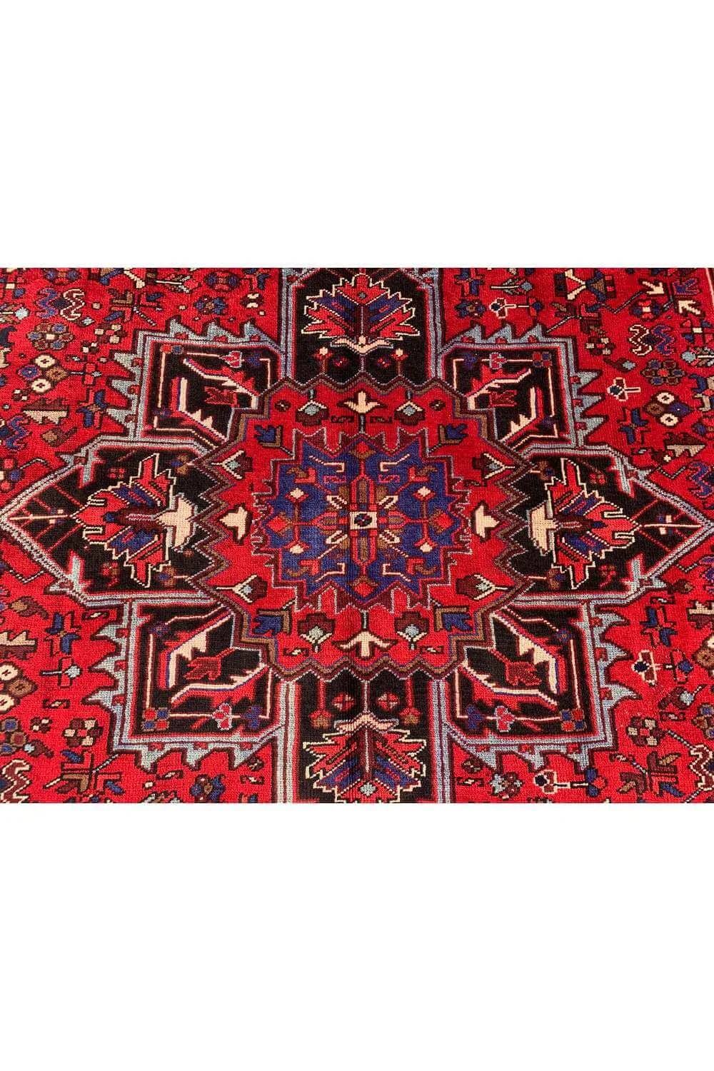 Amazing Hand Knotted Vintage Hareez Wool Area Rug 10.4 x 7.8 Ft