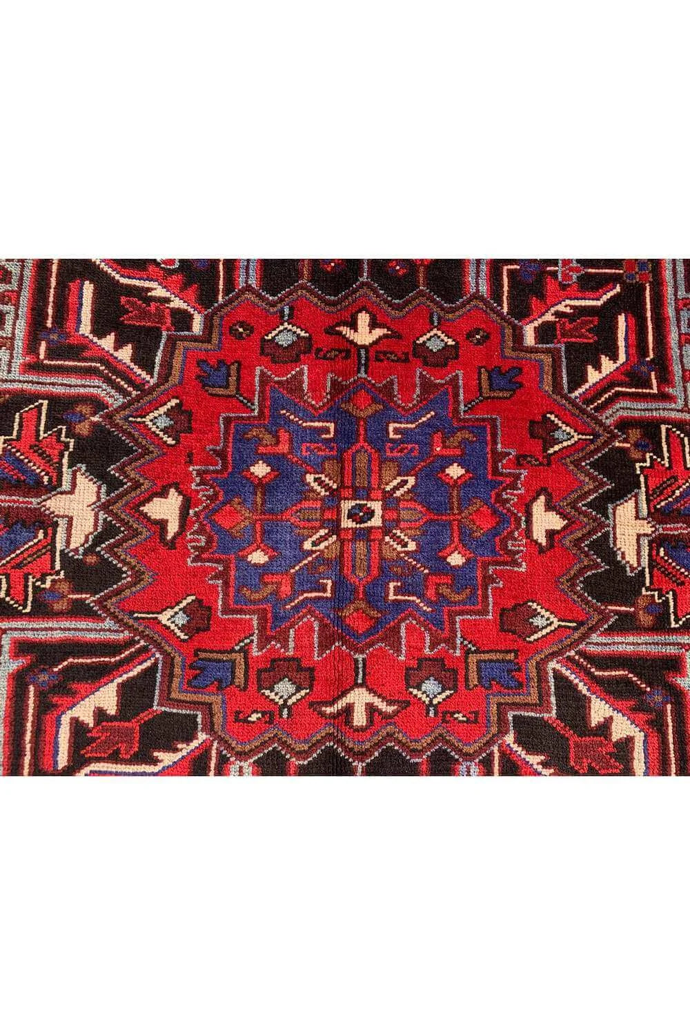 Amazing Hand Knotted Vintage Hareez Wool Area Rug 10.4 x 7.8 Ft
