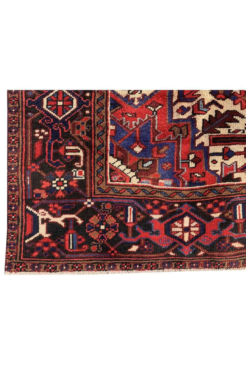 Amazing Hand Knotted Vintage Hareez Wool Area Rug 10.4 x 7.8 Ft