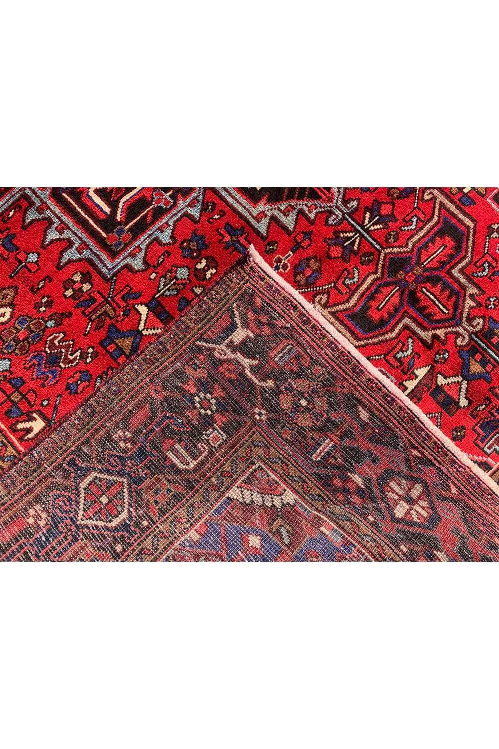 Amazing Hand Knotted Vintage Hareez Wool Area Rug 10.4 x 7.8 Ft