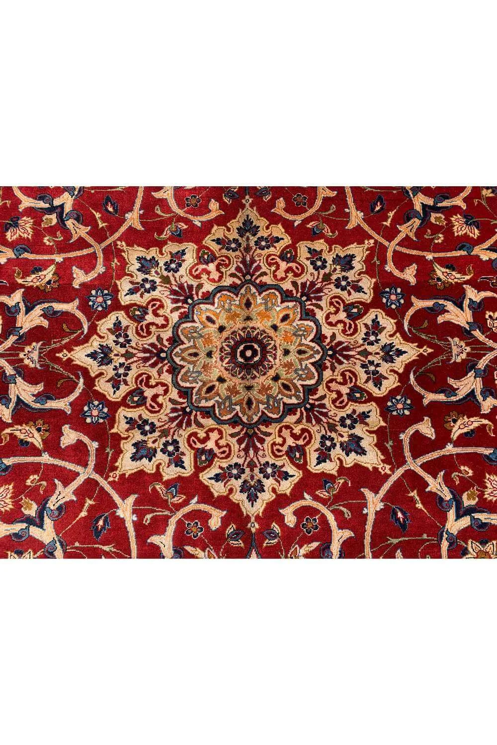 Amazing Hand Knotted Vintage Mashoud Wool Area Rug 11.6 x 7.11 Ft