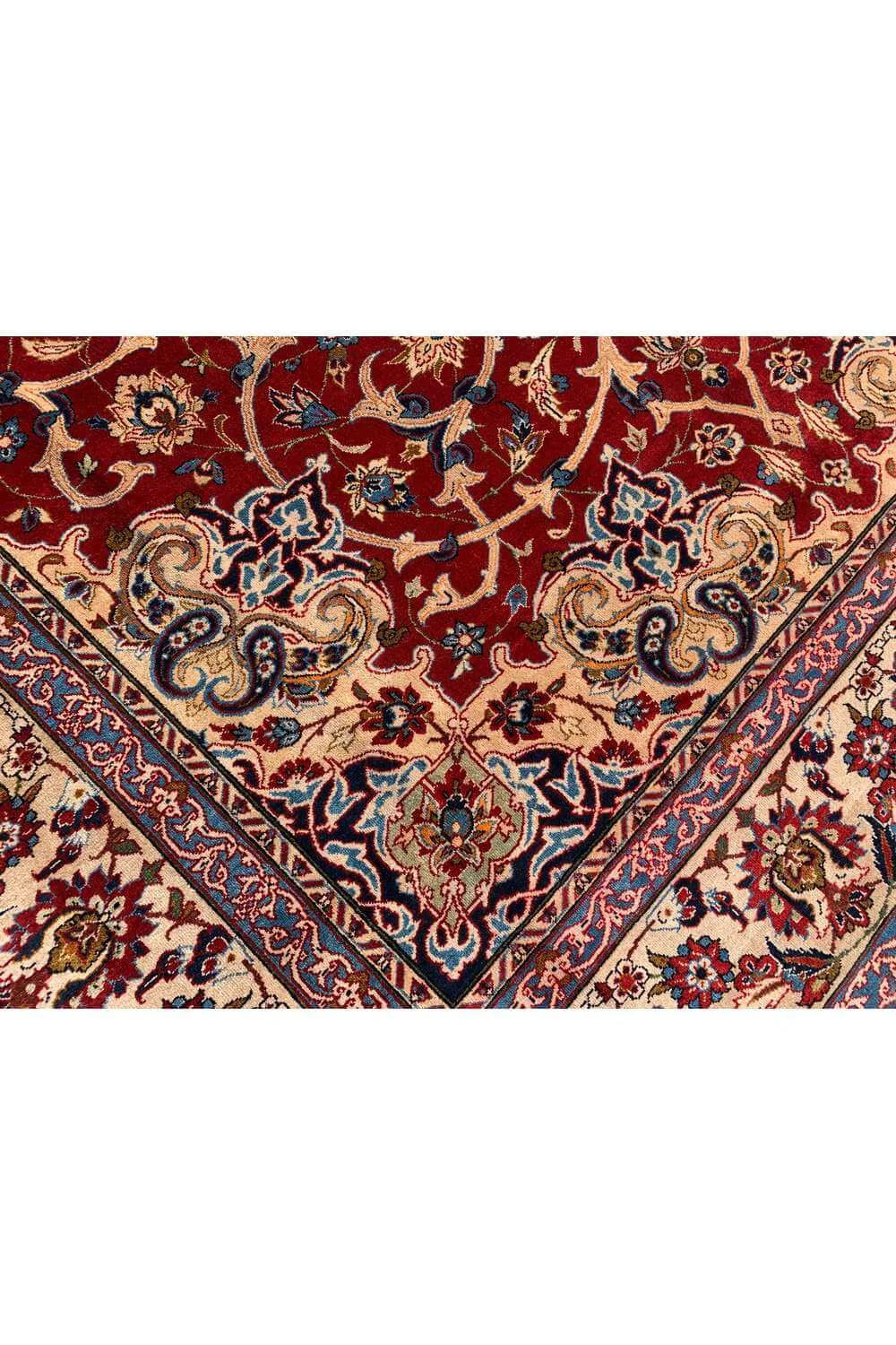 Amazing Hand Knotted Vintage Mashoud Wool Area Rug 11.6 x 7.11 Ft