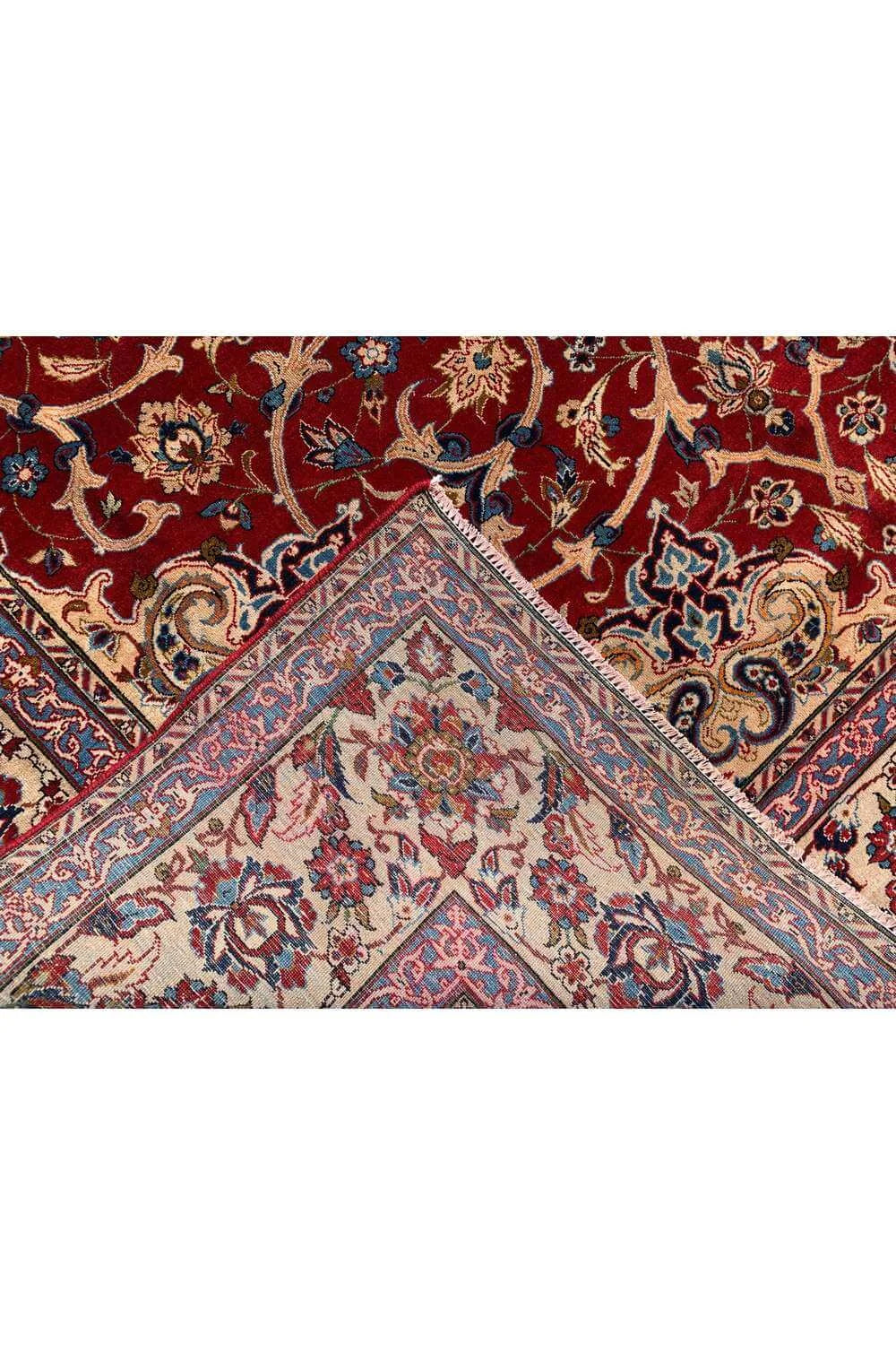 Amazing Hand Knotted Vintage Mashoud Wool Area Rug 11.6 x 7.11 Ft