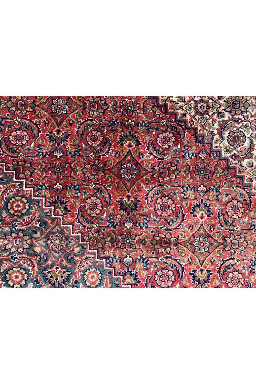 Amazing Hand Knotted Vintage Tribal Bijour Wool Area Rug 13.0 x 9.8 Ft