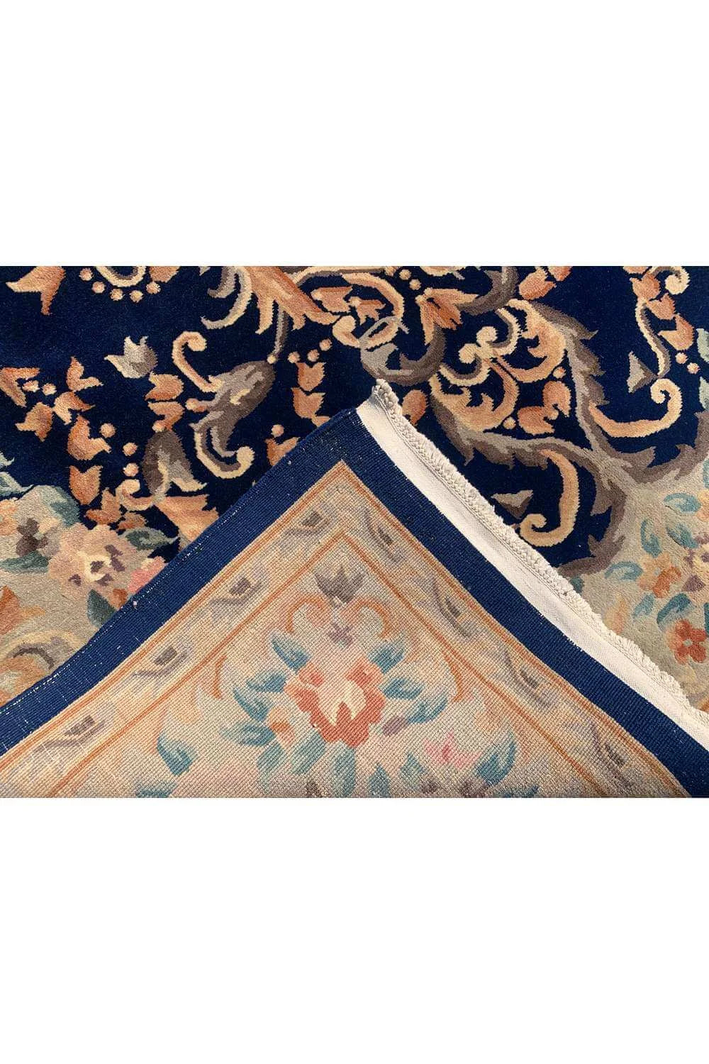 Amazing Hand Knotted Vintage Tibet Wool Area Rug 9.8 x 6.6 Ft