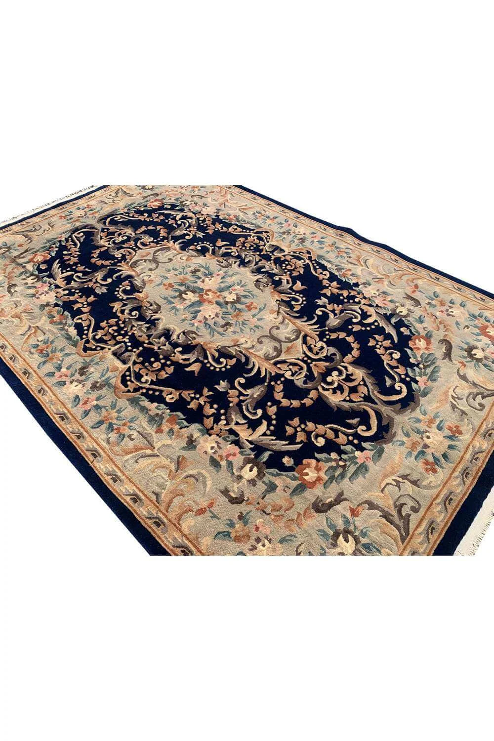 Amazing Hand Knotted Vintage Tibet Wool Area Rug 9.8 x 6.6 Ft