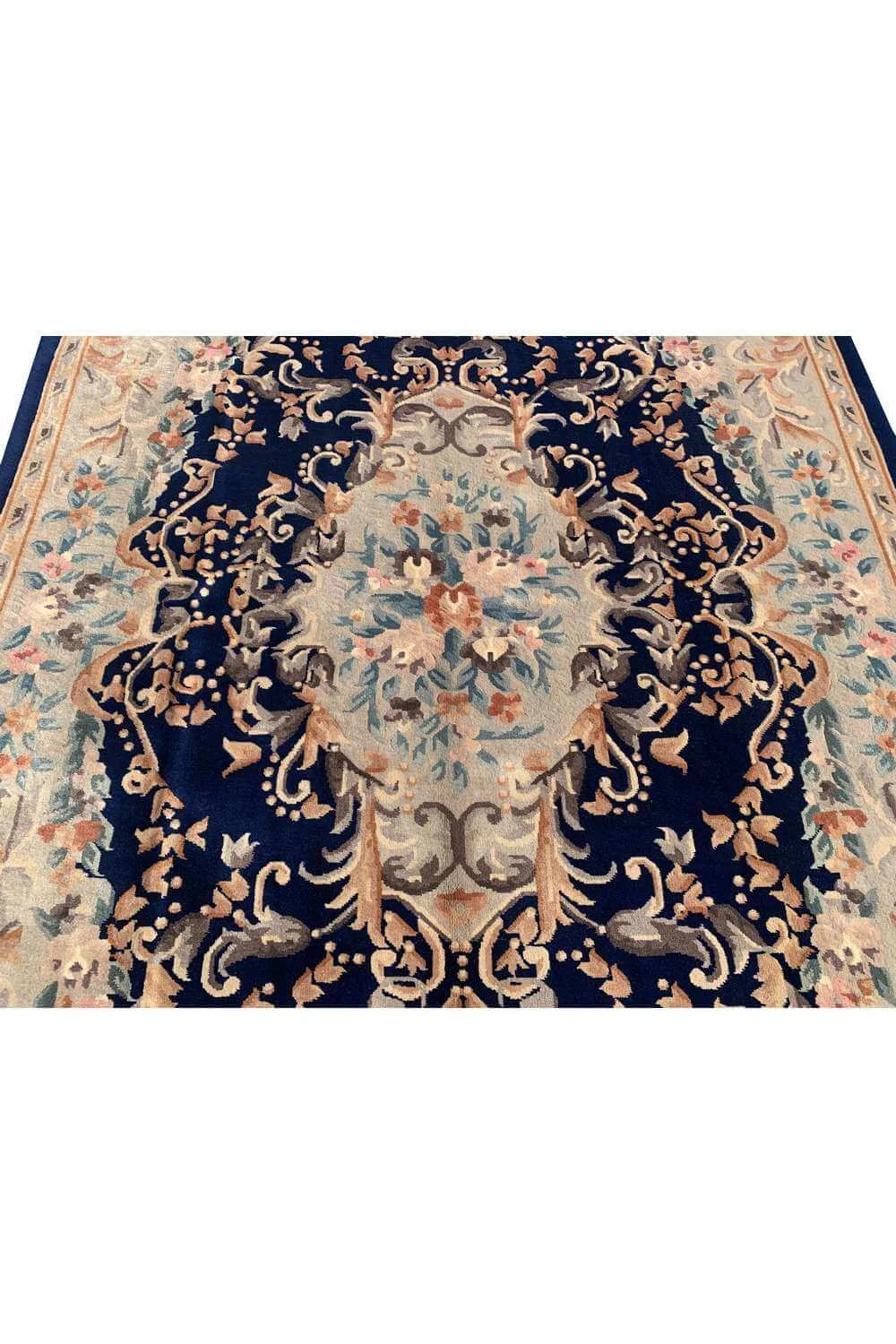 Amazing Hand Knotted Vintage Tibet Wool Area Rug 9.8 x 6.6 Ft