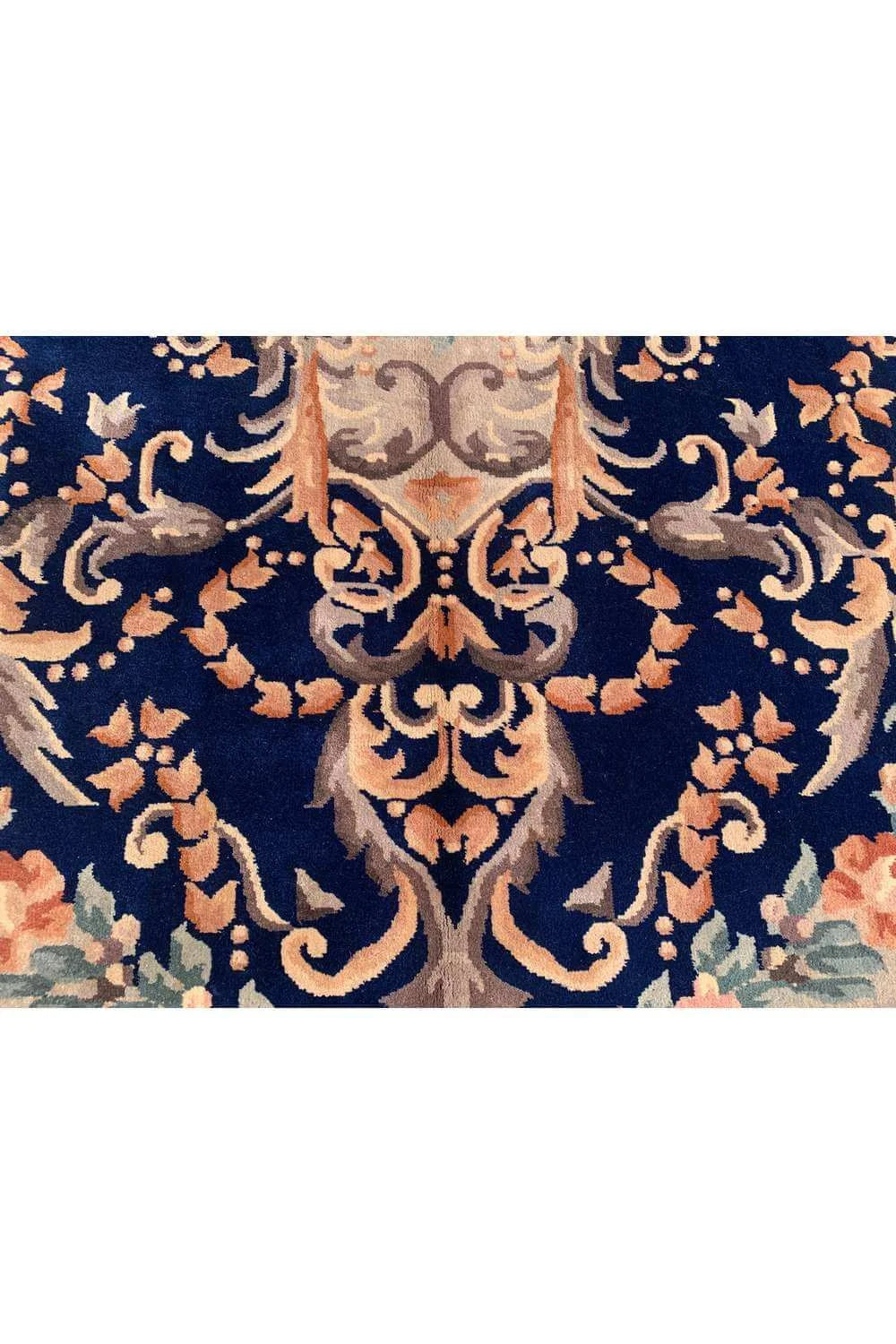 Amazing Hand Knotted Vintage Tibet Wool Area Rug 9.8 x 6.6 Ft