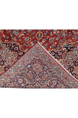 Amazing Hand Knotted Vintage Tribal Qashoun Wool Area Rug 14.6 x 10.6 Ft
