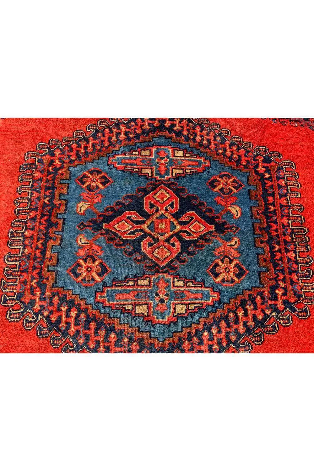Amazing Hand Knotted Vintage Wiss Baghtiyaar Pictorial Wool Area Rug 11.3 x 8.3 Ft