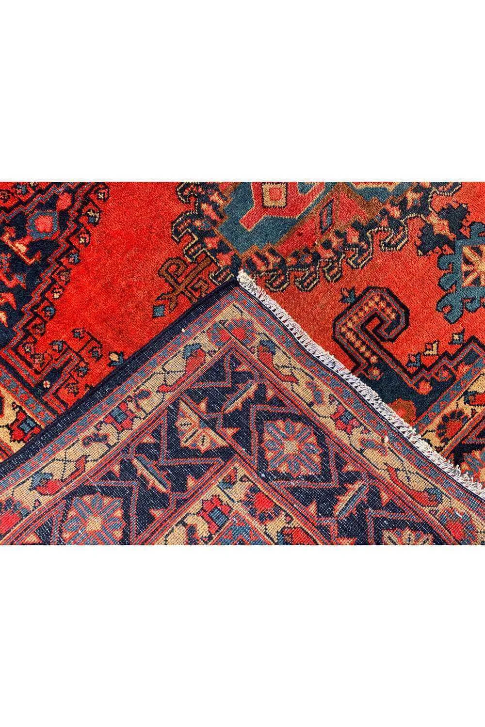 Amazing Hand Knotted Vintage Wiss Baghtiyaar Pictorial Wool Area Rug 11.3 x 8.3 Ft