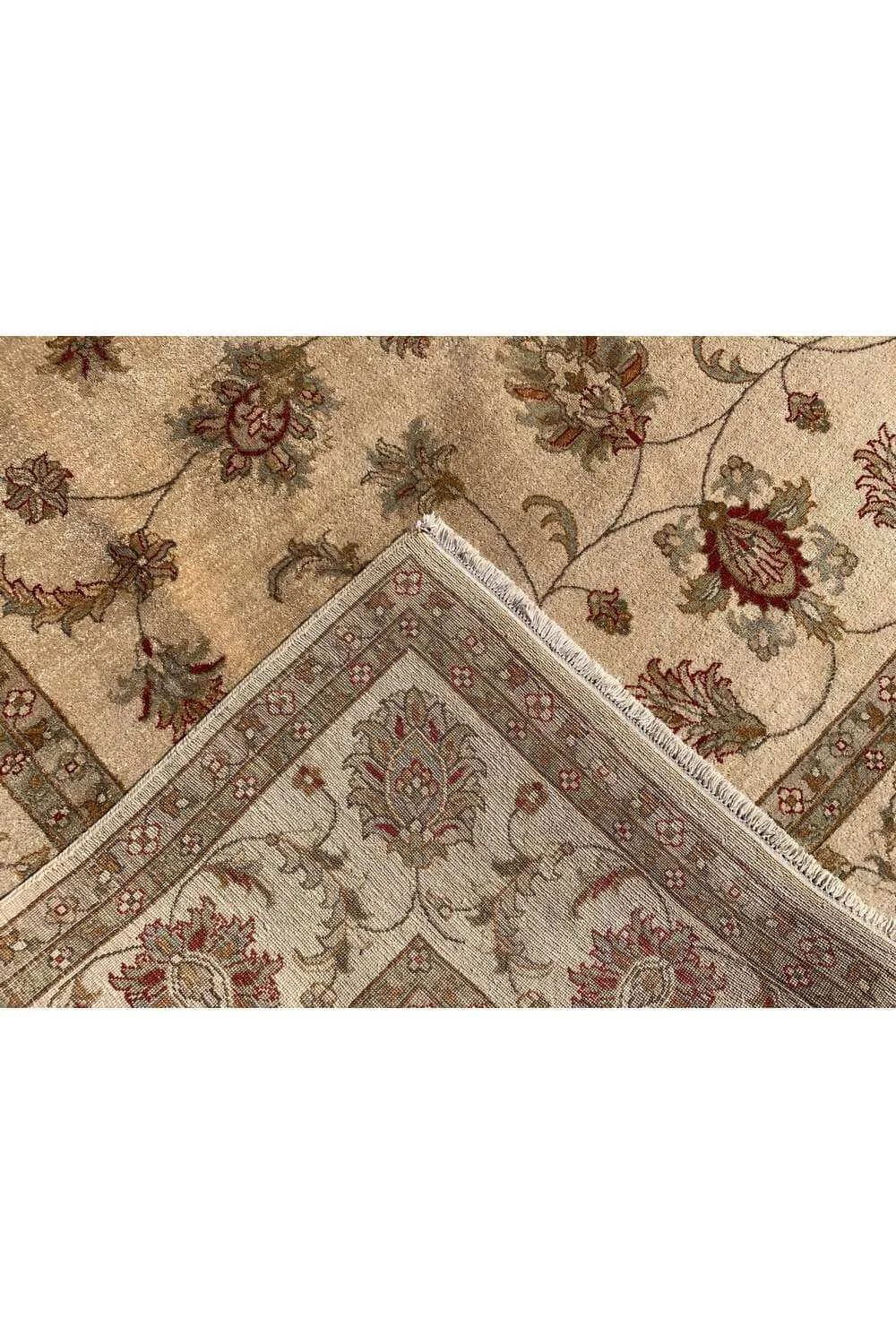 Amazing Hand Knotted Vintage Afghan Chobi Wool Area Rug 11.8 x 7.11 Ft