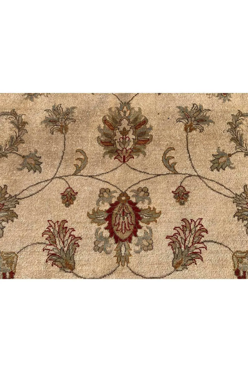 Amazing Hand Knotted Vintage Afghan Chobi Wool Area Rug 11.8 x 7.11 Ft