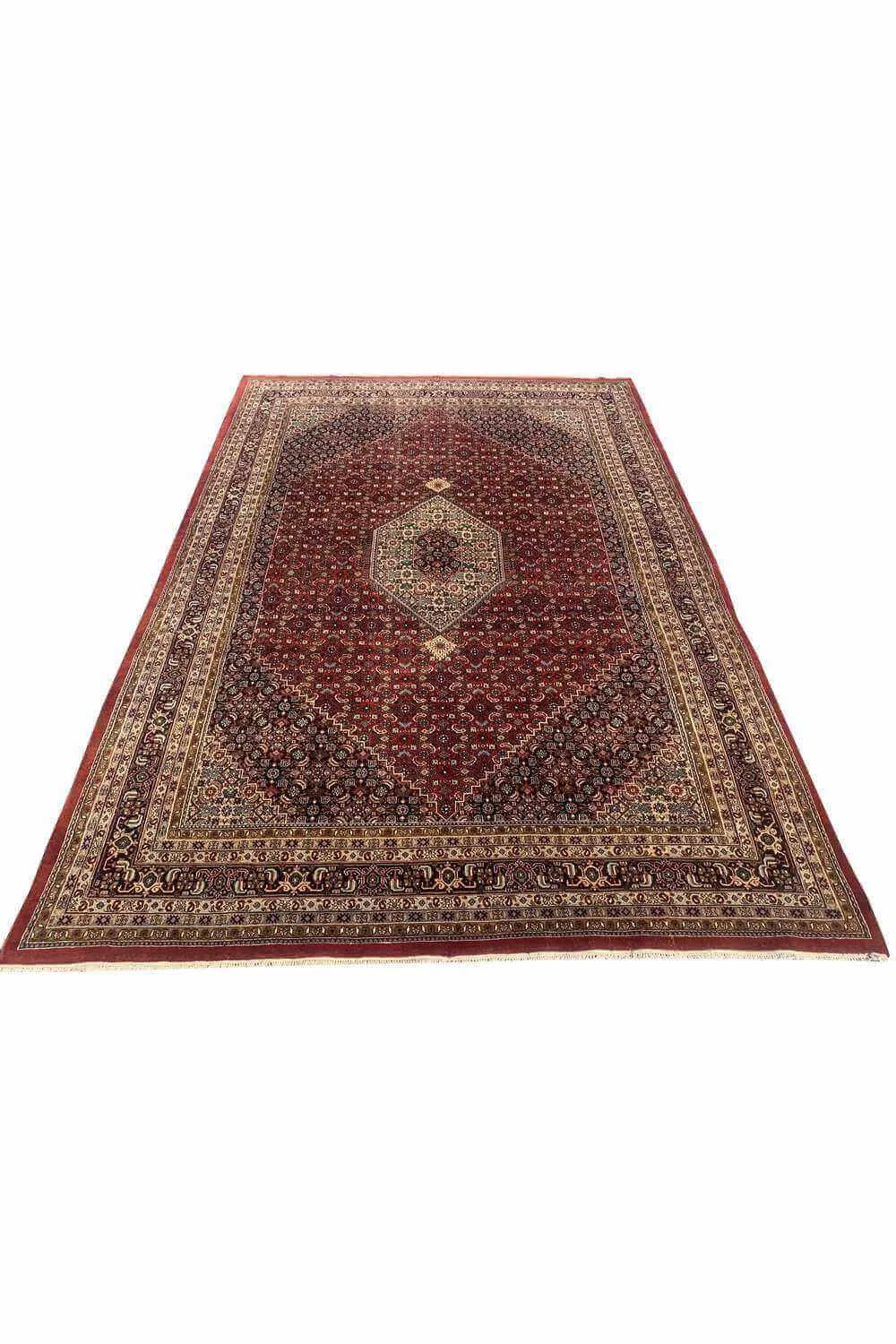 Amazing Hand Knotted Vintage Bijour Wool Area Rug 11.6 x 7.10 Ft