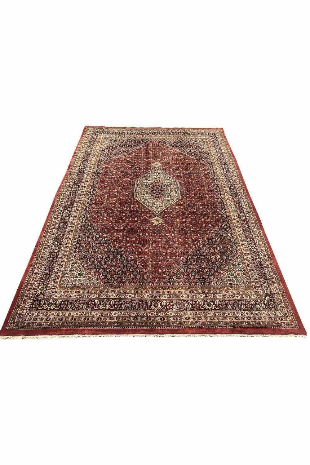 Amazing Hand Knotted Vintage Bijour Wool Area Rug 11.6 x 7.10 Ft