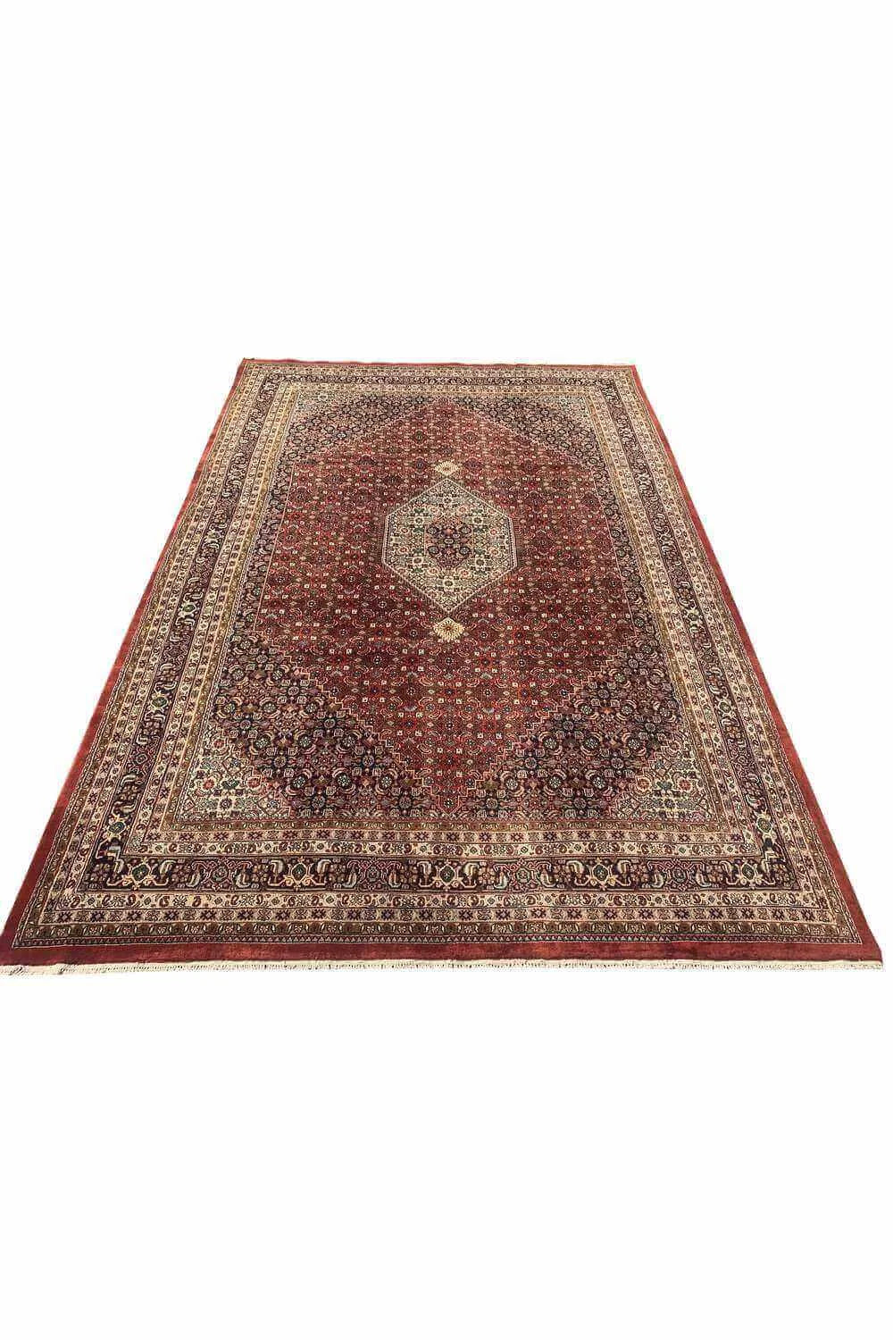 Amazing Hand Knotted Vintage Bijour Wool Area Rug 11.6 x 7.10 Ft