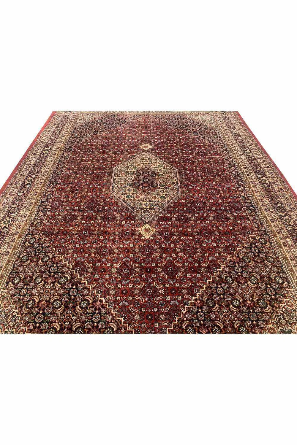 Amazing Hand Knotted Vintage Bijour Wool Area Rug 11.6 x 7.10 Ft