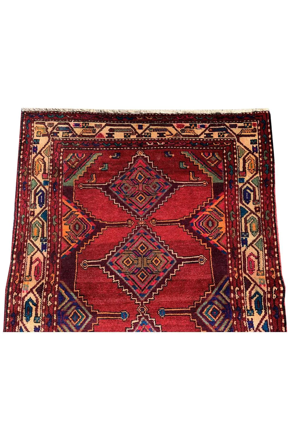 Amazing Hand Knotted Hamidoun Wool Area Runner Rug 10.0 x 3.9 Ft
