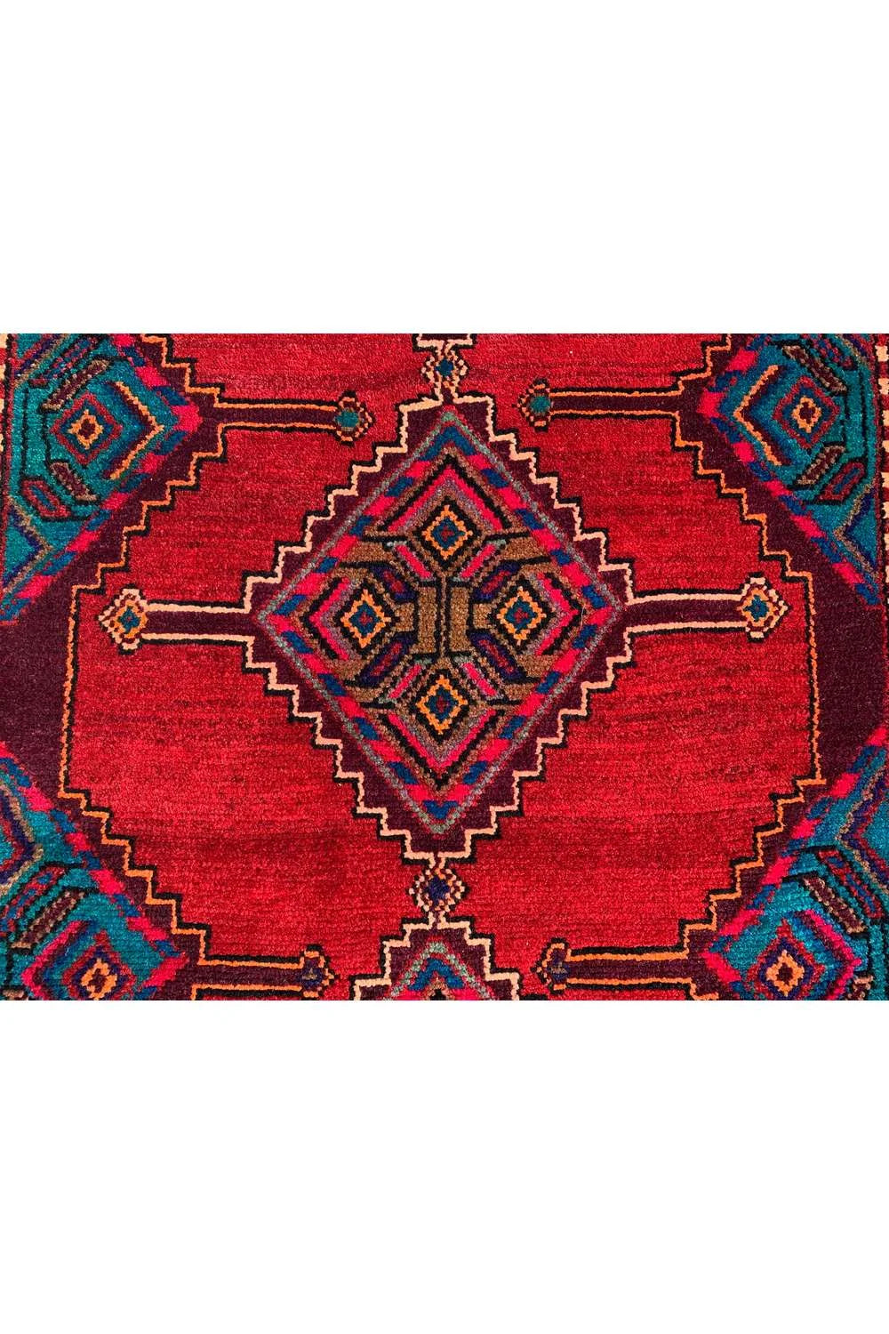 Amazing Hand Knotted Hamidoun Wool Area Runner Rug 10.0 x 3.9 Ft